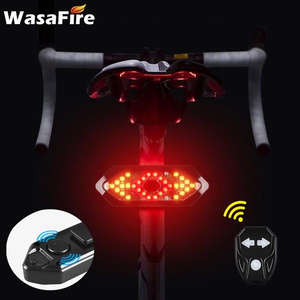 

bike lights usb smart tail light bicycle turn indicator remote control rear back lamp with horn cycling turning signal helmet