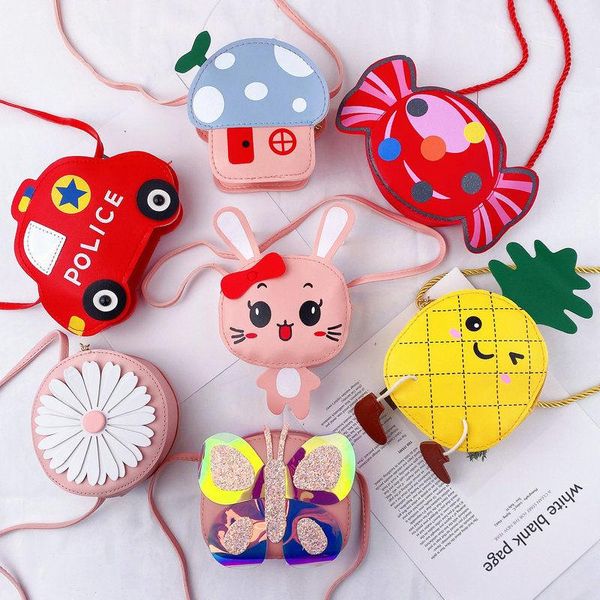 

purse lovely children's mini shoulder messenger bags cute fashion baby girls' accessories coin purses boys kids small handbags wal, White