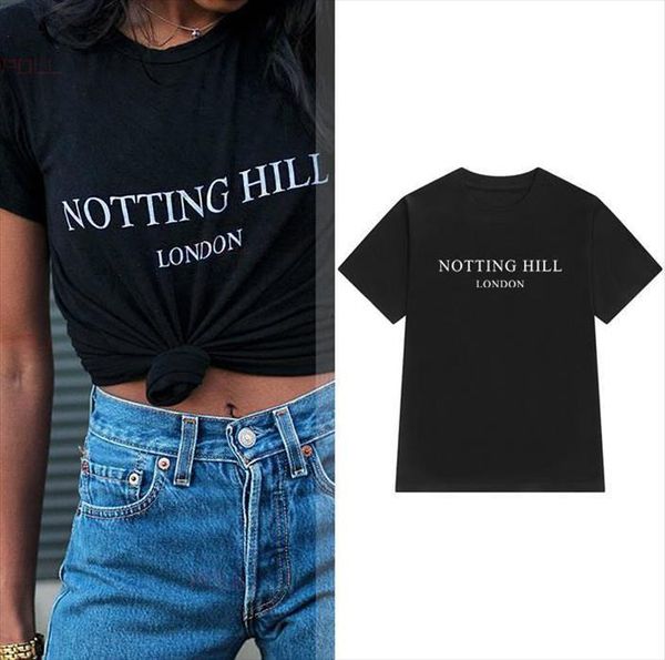 

notting hill london men cotton t shirt mens casual funny lady yong girl tee hipster tumblr drop ship s, White;black