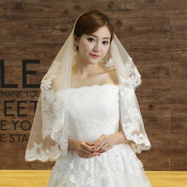 

bridal veils wedding dress accessory lace 002, Black