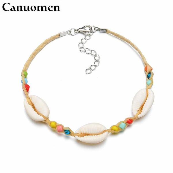 

charm bracelets canuomen 2021 arrival bohemian bracelet shell ethnic style women handmade braided femme pulseras, Golden;silver