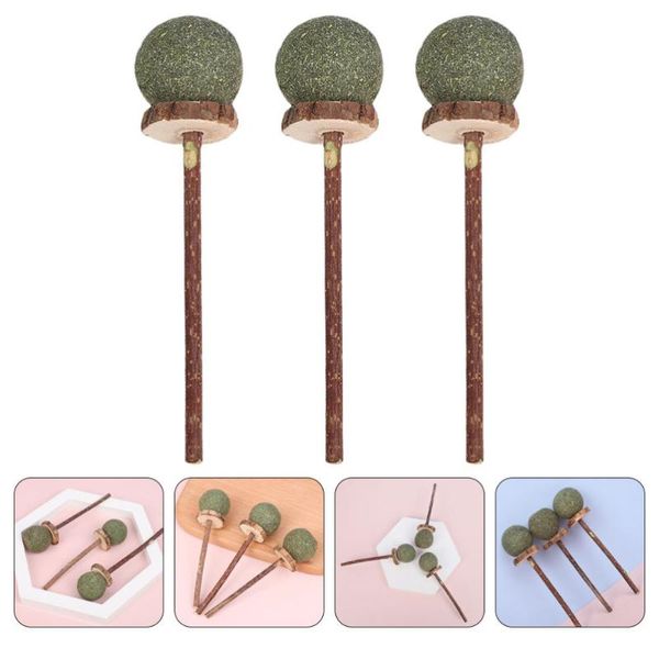 

cat toys 3pcs lollipop shaped catnip treats interactive kitten