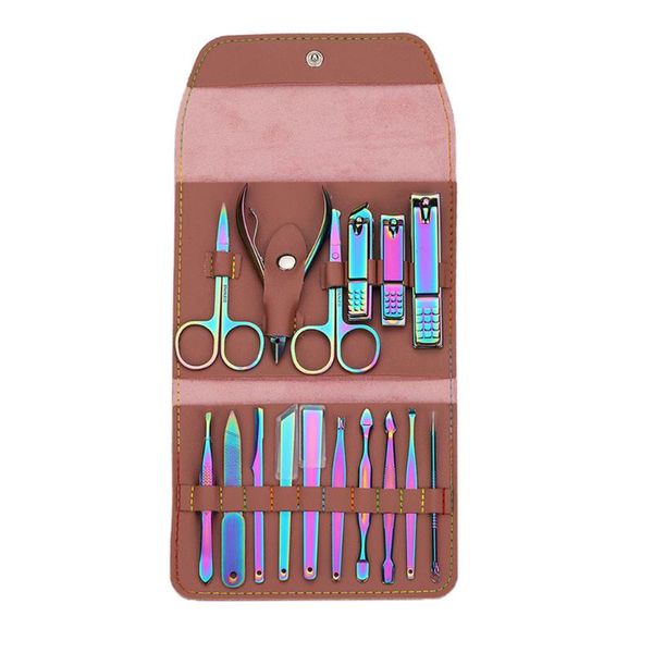 

nail art kits 1 set of 16pcs manicure tools professional clipper kit pedicure tool