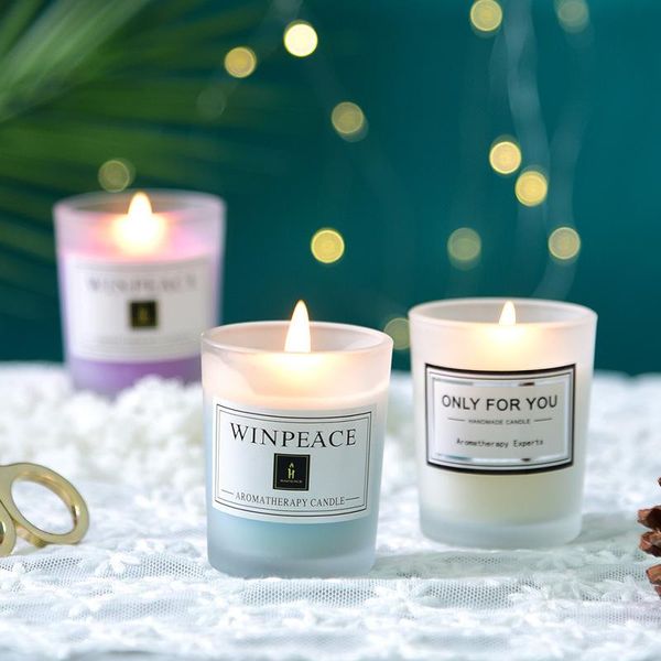 

candles 15 styles romantic handmade scented candle natural plant essential oil soy wax small jar home decoration