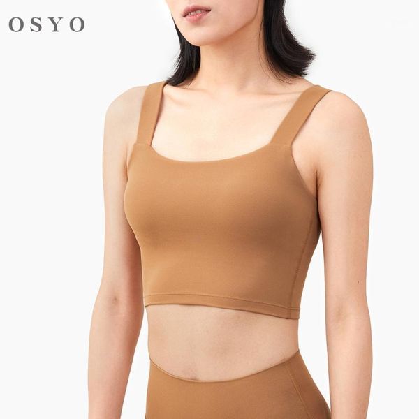 

nude feel gather shockproof sports vest women's sling deep u beauty back yoga bra outfit