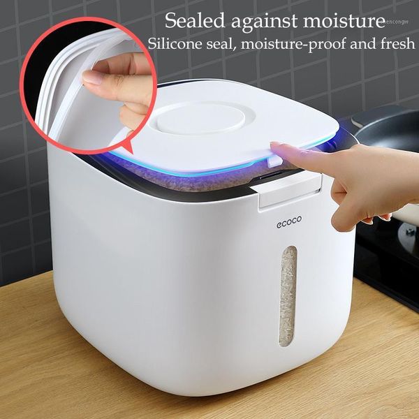 

10kg kitchen collection nano bucket insect-proof moisture-proof rice cylinder storage sealed grain household box