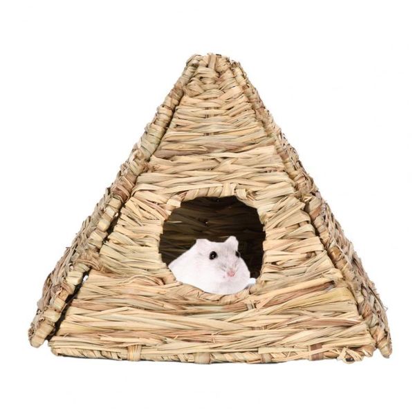 

small animal supplies eco-friendly portable comfortable grass hideaway pet house for animals