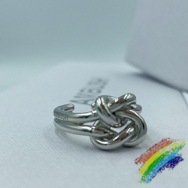

accessories ambush open knot sterling silver men women quality ring, Golden;silver