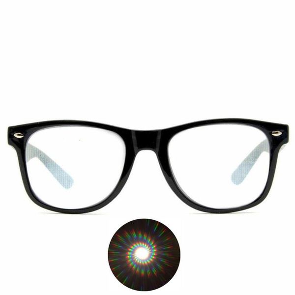 

glasses 1pc premium spiral diffraction 3d prism raves plastic for fireworks display laser shows,rainbow gratings spirals