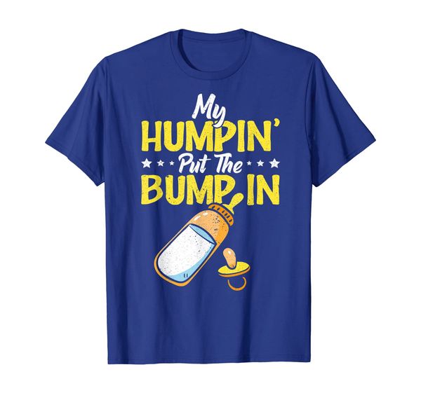 

my humpin' put the bump in gift funny new baby shower tshirt, White;black