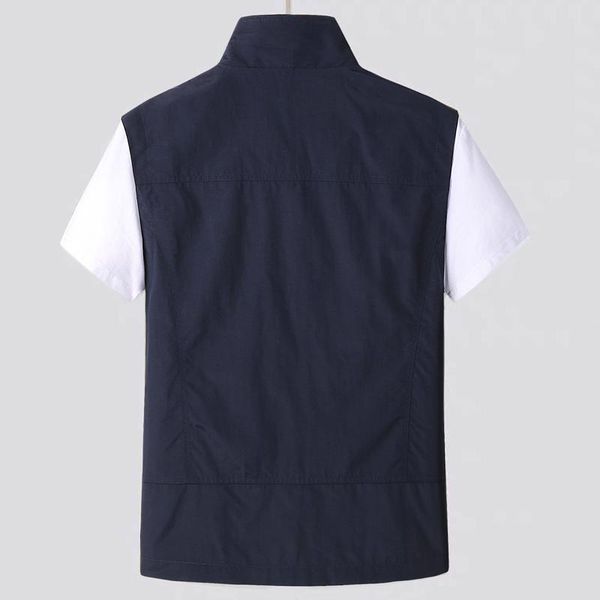 

men's vests quick dry multi-pocket fishing hiking travel vest outdoor mountaineering workout pography jacket men clothing, Black;white