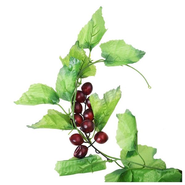 

decorative flowers & wreaths home green artificial grape vine 7.9 ft