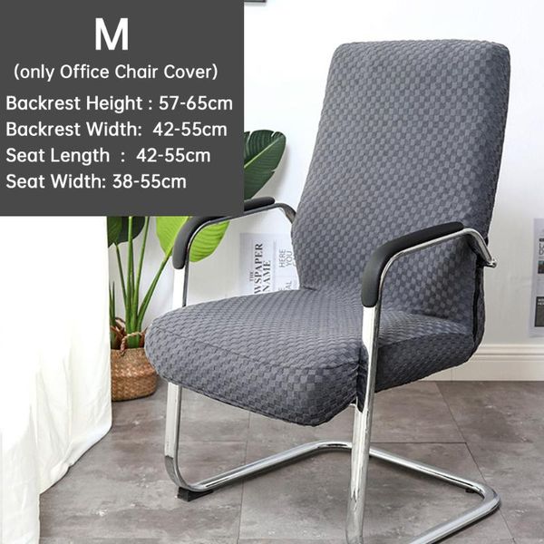 

office chair cover knitted jacquard dustproof anti slip home washable soft removable computer seat stretch modern armchair covers