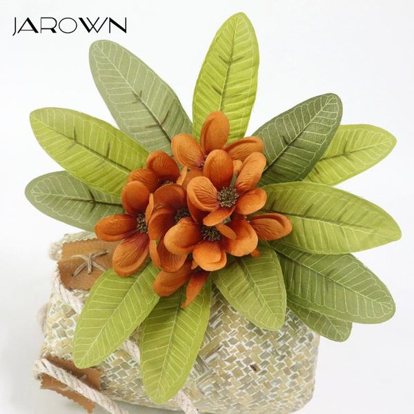 

artificial plumeria fake flowers simulation silk magnolia flower branch for wedding decor home party decoration decorative & wreaths