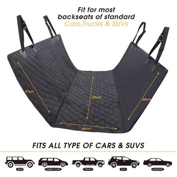 

waterproof pet car seat cover carrier mat hammock rear back safety travel mesh dog accessories p1089 kennels & pens