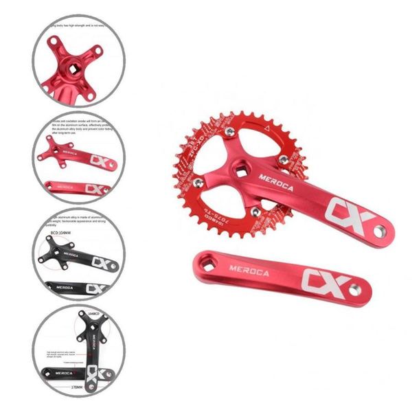 

bike heels & chainwheels practical crank rotate effortlessly high hardness arm set for lover bicycle kit