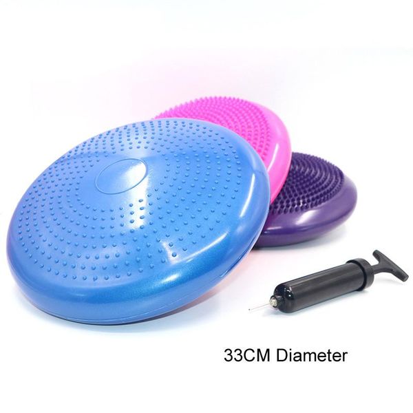 

yoga mats sparrowera diameter 33cm massage inflatable plate soft cushion thickened explosion-proof training mat