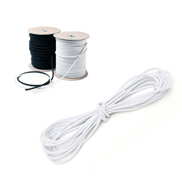 

3mm x 5m elastic bungee cord kayak stretch string rope black/white cords outdoor gadgets