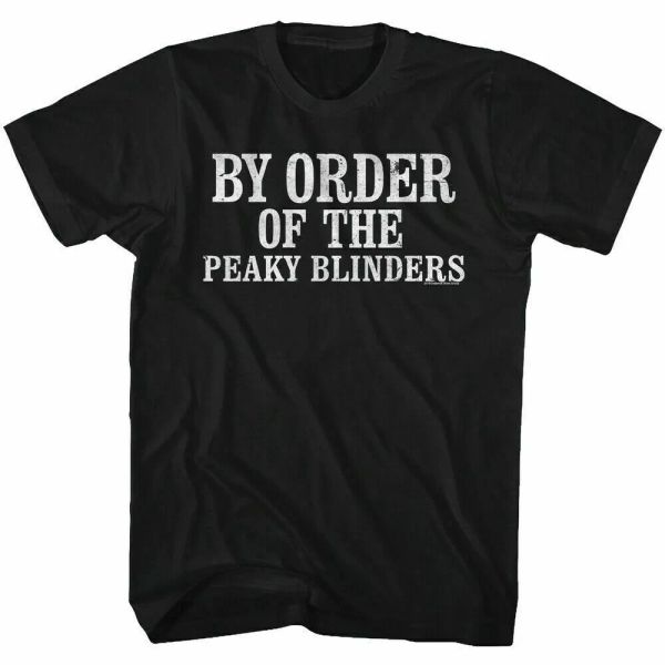 

peaky blinders by the order of the t shirt mens licensed tv show tee new black, White;black