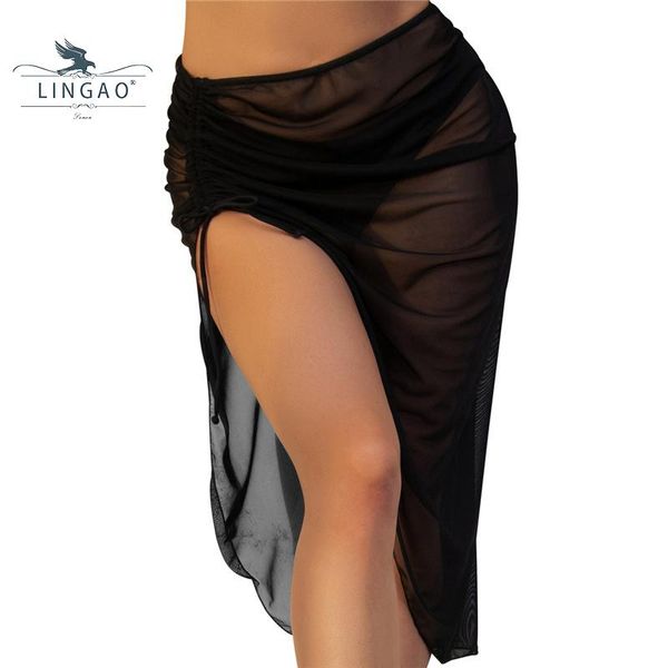 

women's swimwear 2021 women beach bikini cover up solid sheer pareo chiffon wrap skirt sarong scarf veil summer beachwear, White;black