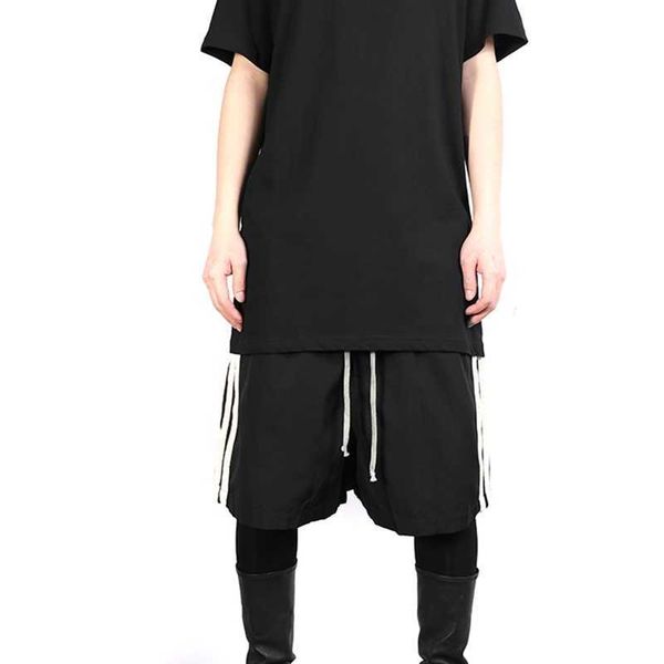 

fashion outlet 21ss owens grey dark ro solid cotton black and white rivet metal slim fit short sleeve t-shirt men's rick style 5qhh, White;black