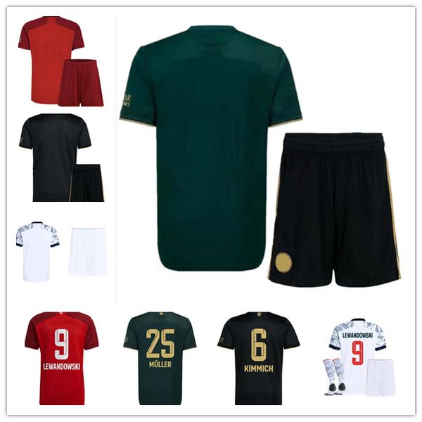 

lewandowski soccer jersey goretzka fans version home red sane gnabry coman muller davies kimmich 2021 2022 men kids football shirt, Black;yellow