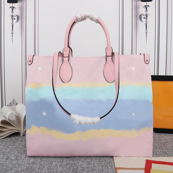 

designer handbags tote bags luxury designers high capacity shopping bag printed letter decoration lady classic style sack 41cm, Black;red