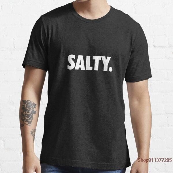 

men's t-shirts salty summer funny t shirt men print election t-shirt casual tees fashion streetwear tshirt, White;black