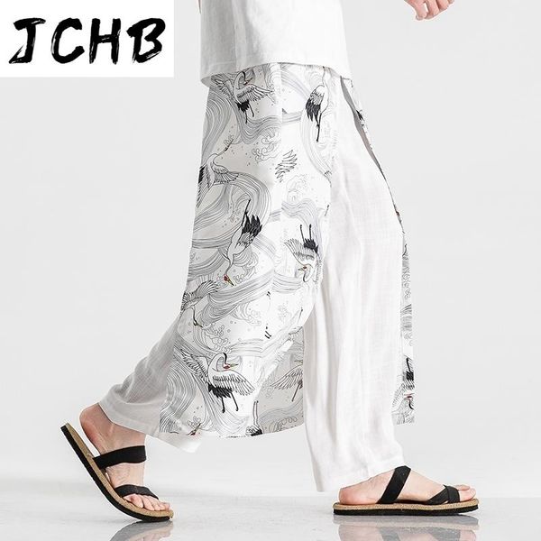 

men's pants men fashion wide leg streetwear mens harem cotton linen chinese style sweatpants male leisure large size m-5xl, Black