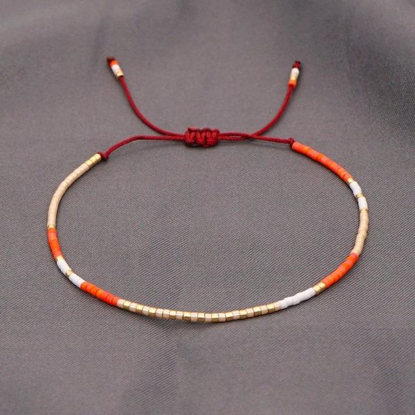

beaded, strands 2021 miyuki beads small bracelet bohemian hand woven beaded pulseras armband women fashion jewelry wholesale, Black