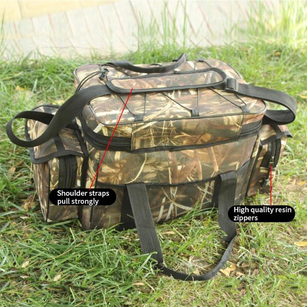 

fishing accessories waterproof bag large capacity multifunctional lure tackle pack portable outdoor hiking camping shoulder bags