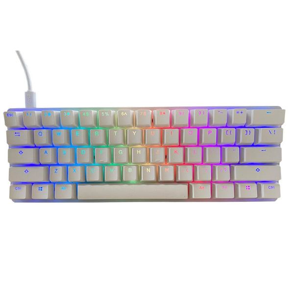 

magician 22 mechanical keyboard 61 keys 60% portable office rgb lighting home game player keyboards