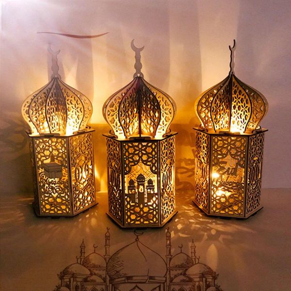 

ramadan ornament table decoration weeding wooden delicate eid mubarak creative for home diy muslim plaque decorative objects & figurines