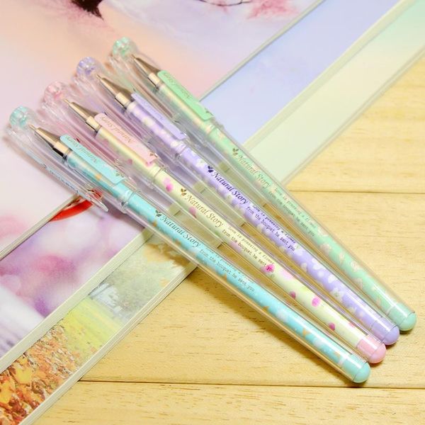

ballpoint pens writing is fluent 0.5mm blue ink cute pen, Blue;orange