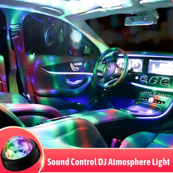 

interior&external lights usb led control music rhythm flash light wireless induction dj car seven colorful iights for roof interior atmosphe