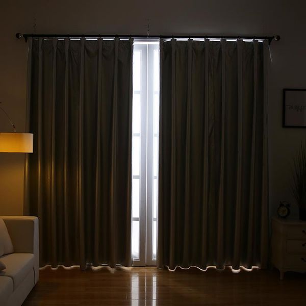 

curtain & drapes silver color window blackout for living room bedroom drape home textile