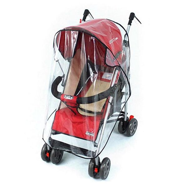 

universal transparent carriage waterproof rain cover wind dust shield baby stroller raincover infant stroller accessories