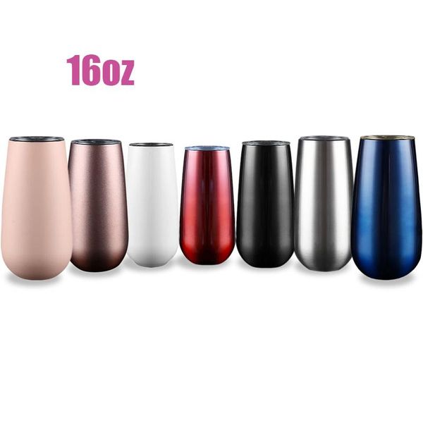 

water bottles tumbler champagne glass stainless steel red wine vacuum flask 6oz egg beer gift