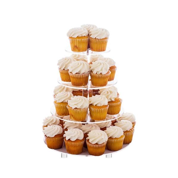 

other bakeware clear 3/4/5 tier acrylic wedding cake stand crystal cup display shelf cupcake holder plate birthday party decoration stands