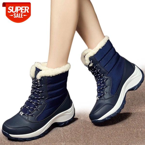 

women ankle boots for winter keep warm ladies booties ankle boot shoes woman plus size women waterproof snow shoes plus size #441g, Black
