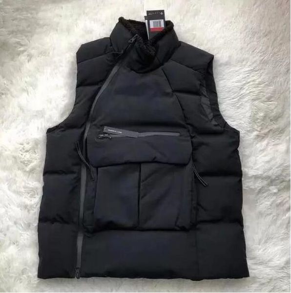 Erkek yelek hiphop erkekler aşağı yelek moda mektupları kadınlar kış sıcak rüzgar geçirmez sokak giysisi parkas klasik stiller katlar l-3xl isteğe bağlı