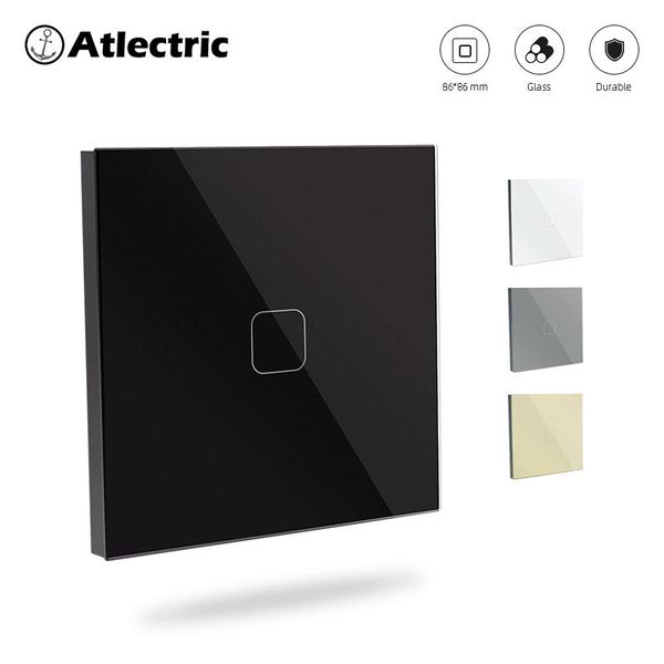 

smart home control atlectric switches sensor switch wall touch light glass panel crystal led backlight 1/2/3gang