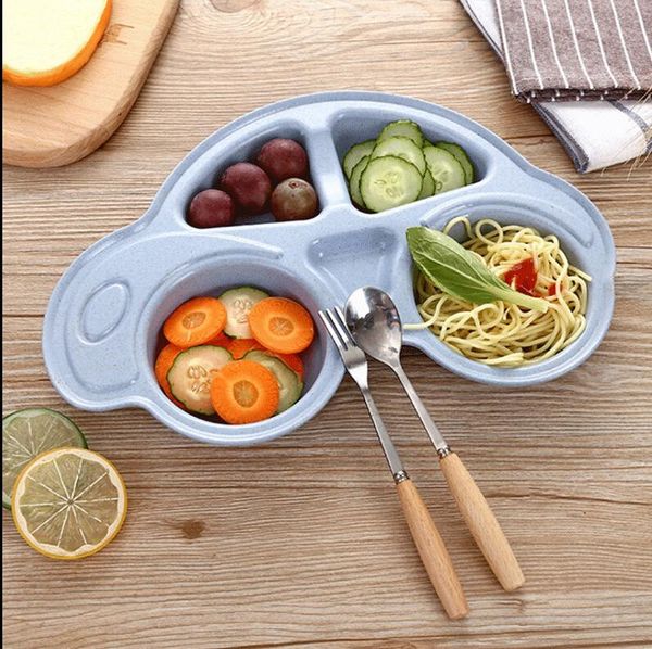 

dinnerware sets us kid baby plate car shape silicone feeding mat infants tray dish