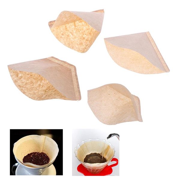 

coffee filters eco-friendly unbleached original wooden hand drip paper brewer filter bag maker accessories