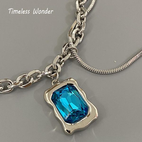 

chokers timeless wonder fancy zirconia pearl linked chains necklace for women korean jewelry punk ins party versatile choker mix 6441, Golden;silver