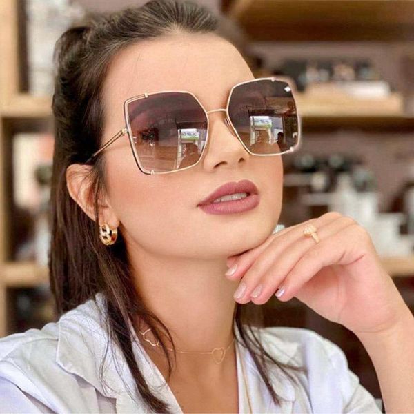 

sunglasses oversized frame men women square trendy brand designer mask steampunk sun glasses outdoor traveling shade big goggles, White;black