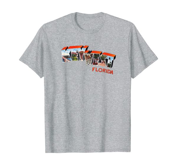 

key west florida fl t-shirt vintage retro t shirt, White;black