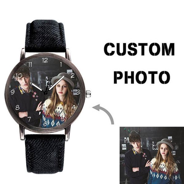 

wristwatches e-0000 diy lady watch po printing wristwatch women's customized watches logo design birthday gift for lover's picture, Slivery;brown