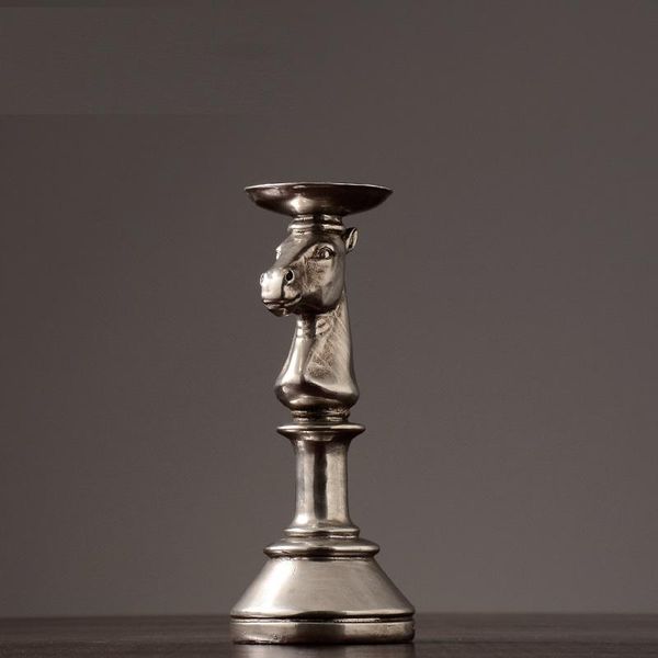 

decorative objects & figurines chess horse statue resin draughtsman sculpture table decoration piece modern style home decor art ornament