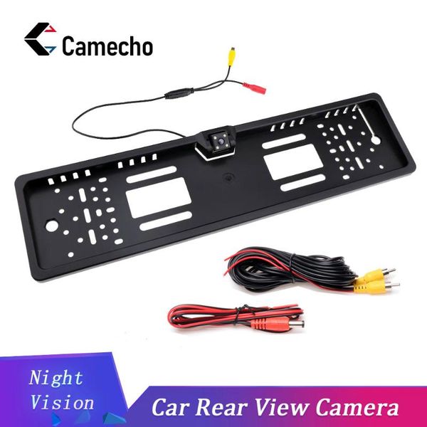 

car rear view cameras& parking sensors camecho waterproof eu license plate frame camera european auto reverse backup rearview